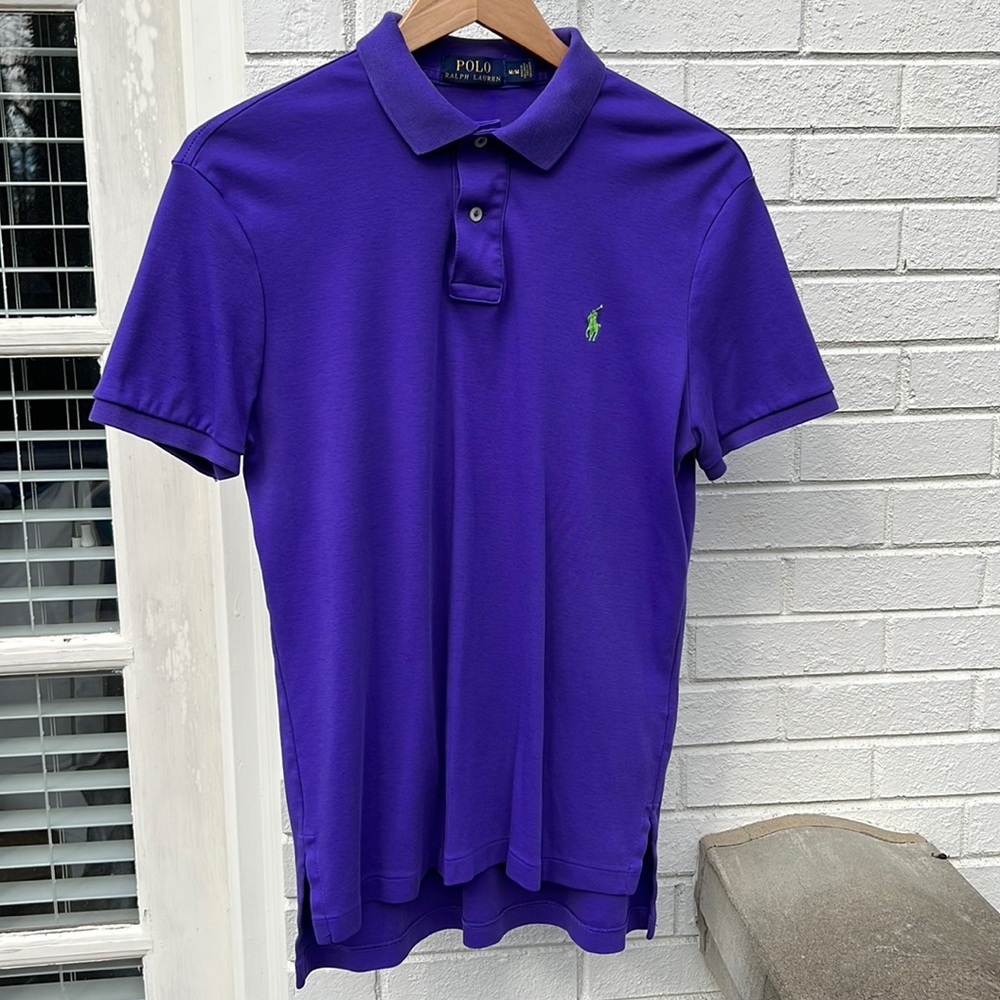 Men’s Polo Ralph Lauren short sleeve polo shirt, color purple